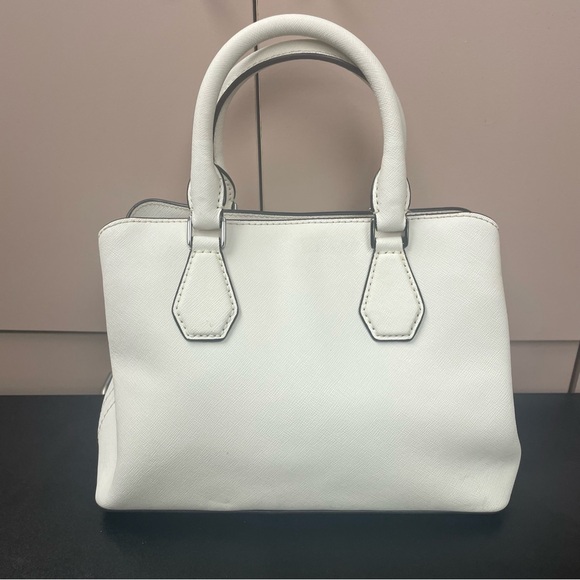Michael Kors Camille small leather satchel optic white EUC - Picture 2 of 15